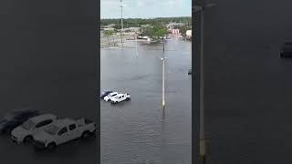 Hurricane Milton Storm Surge Brings Flooding to Tampa Florida [upl. by Terrye848]