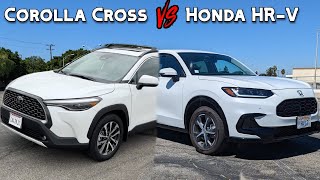 Toyota Corolla Cross vs Honda HRV  Which Should You Buy [upl. by Aimerej]