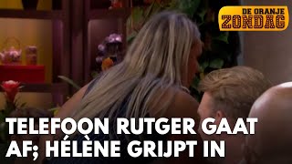 Telefoon Rutger Castricum gaat af tijdens De Oranjezondag Hélène grijpt rigoureus in [upl. by Ydaf477]