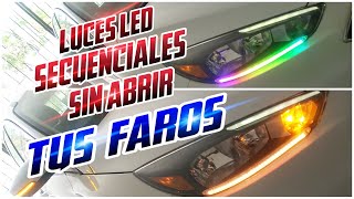 COMO INSTALAR DIRECCIONALES SECUENCIALES SIN ABRIR TUS FAROS [upl. by Civ]