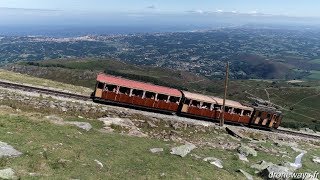 Train à crémaillère de la Rhune vidéo  drone [upl. by Richardo]