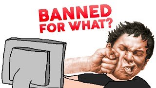 10 Gamers Banned For DUMB Reasons [upl. by Akeret]