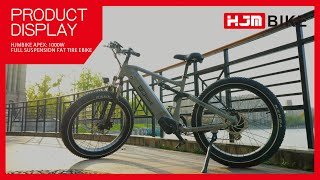 HJMbike Apex 1000W Full Suspension Fat Tire Ebike [upl. by Rumney]