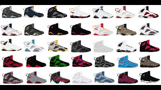 Top 10 retro air jordan 7 [upl. by Paehpos]