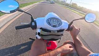 Top Speed On A Sym Fiddle 200 I Scooter [upl. by Anma]