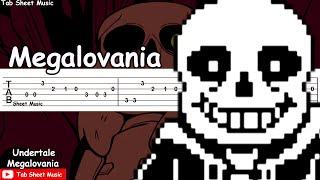 Undertale  Megalovania Guitar Tutorial [upl. by Steffie107]