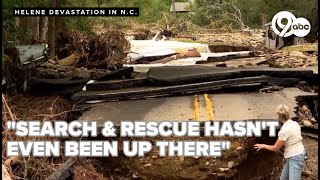 quotIts emotionalquot Small North Carolina community devastated by flood damage after Hurricane Helene [upl. by Airrotal46]