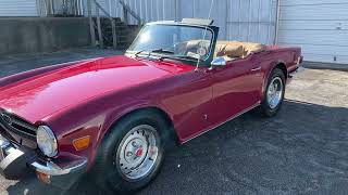 1976 Triumph TR6 Walk Around and Start [upl. by Nylqcaj613]