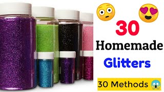 30 Easy And Simple Methods Of Glitter Making At Home 😳🤯Glitter Powder Making At HomeGlitter Making [upl. by Macy]