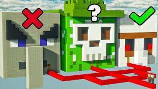 which boss house will villager choose experiment in minecraft [upl. by Audrit908]