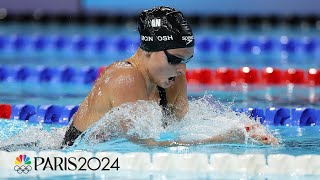 Summer McIntosh COMMANDS the 400m IM for first career Olympic gold medal  Paris Olympics [upl. by Siri]