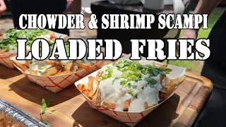 LOADED FRIES Clam Chowder amp Shrimp Scampi [upl. by Nautna]