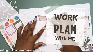 PLAN WITH ME  WORKing my Happy Planner Teacher Layout September 2024 [upl. by Marshal]