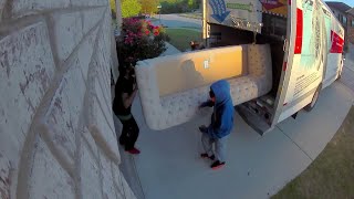 Thieves break into Snellville home use UHaul truck to drive off with stolen items [upl. by Kelcey657]