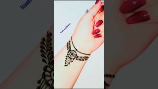 Wow 😱 amazin Bracelet design mehndi mahendi henna viralvideo [upl. by Alekram28]