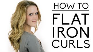 Flat Iron Curls Tutorial [upl. by Notsehc]