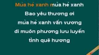 Mua He Xanh Karaoke  Lam Trường  CaoCuongPro [upl. by Alyahs118]