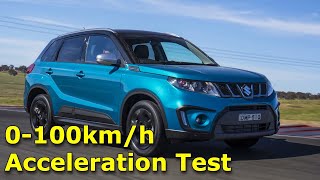 2022 Suzuki Vitara Turbo 0100kmh Acceleration Test [upl. by Gahl]