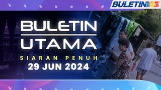 Pemandu Bas Tiada Lesen Memandu Miliki 27 Saman Trafik  Buletin Utama 29 Jun 2024 [upl. by Araht95]