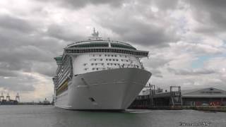 Royal Caribbean quotIndependence of the Seasquot sailaway Southampton 28417 [upl. by Sherourd860]