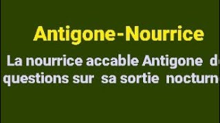 Antigone de Jean ANOUILH AntigoneNourrice pp 13 21 analyse [upl. by Lasala712]