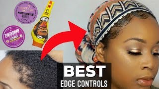 BEST EDGE CONTROLS FOR 4C NATURAL HAIR I MAXIMUM HOLD [upl. by Kolnos339]