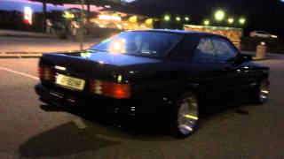 560 SEC W126 AMG Kit AMG wheels evening walk around [upl. by Anileba]