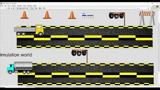 LabVIEW  Two way traffic Signal in LabVIEW  LabVIEW SCADA [upl. by Talmud]