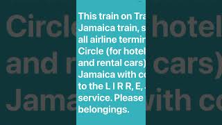 JFK AirTrain Jamaica Red Line announcement coming from the airport [upl. by Nylyoj]