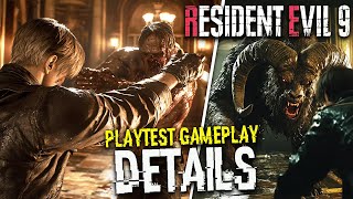 RESIDENT EVIL 9 Got NEW PLAYTEST GAMEPLAY DETAILS Leon Jill GOAT MAN New Zombies NEW LEAKS [upl. by Seabury]