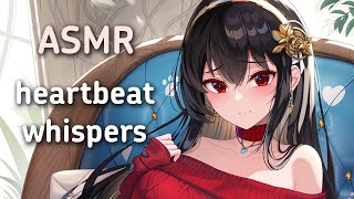 ASMR Giving you cuddles ❤ heartbeat close up whispers ear massage [upl. by Persson866]