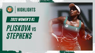 Stephens vs Pliskova Round 1 Highlights  RolandGarros 2023 [upl. by Candless]