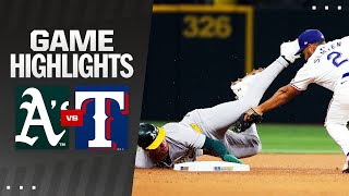 As vs Rangers Game Highlights 83124  MLB Highlights [upl. by Oranneg392]