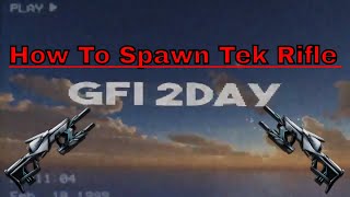 how to spawn in a tek rifle and element in ark gfi commands admin cheat code [upl. by Michaeline]