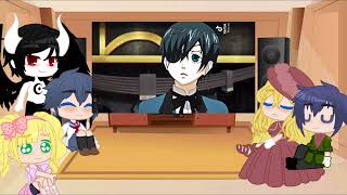 Past black butler reacts  ship Sebaciel 🖤💙 [upl. by Marva]