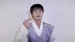 BTS’s Jin wows fans with stunning Chuseok greetings in traditional hanbok [upl. by Lyford]