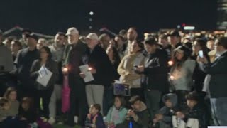 Community in Hoboken hold vigil praying for peace [upl. by Eire270]