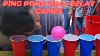 pingpong Ball Relay Games  Cups and Balls shorts shortsvideo viral [upl. by Nickelsen468]