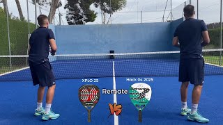 Comparativa remate de las nuevas Bullpadel 2025  pala Bullpadel Hack 04 2025 de Paquito navarro y p [upl. by Nosaes226]