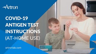 COVID19 Antigen Test Instructions for AtHome Use Artron Laboratories [upl. by Eiro]