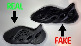 REAL VS FAKE ADIDAS YEEZY FOAM RUNNER ONYX HP8739 [upl. by Kenimod]