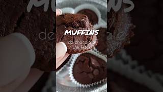 MUFFINS DE CHOCOLATE En airfryer muffins chocolate airfryer postres [upl. by Narayan98]