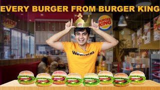 I Tried EVERY BURGER of Burger King🤤 [upl. by Shriver]