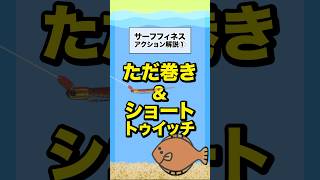 【1分解説】サーフフィネスのワームアクション①『ただ巻きampショートトゥイッチ』 [upl. by Chladek]