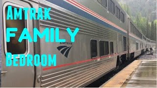 AMTRAK FAMILY BEDROOM TOUR  SUPERLINER [upl. by Babbie]