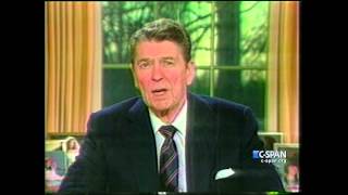 President Reagan on Space Shuttle Challenger Explosion CSPAN [upl. by Ammej]