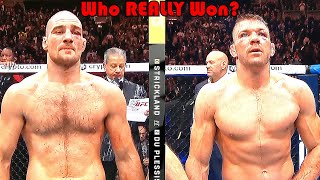 ROBBERY Who REALLY Won Sean Strickland vs Dricus Du Plessis [upl. by Nitsugua]