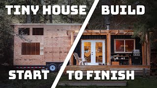 Full Tiny House Build  TIMELAPSE 5 months [upl. by Neelrak]