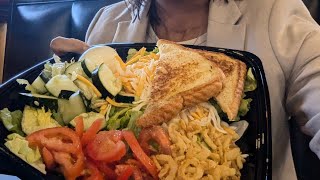 Zaxbys Salad Mukbang realzaxbys [upl. by Mercola]