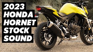 2023 Honda CB750 Hornet Stock Exhaust Sound Static Flyby amp Onboard [upl. by Xymenes]